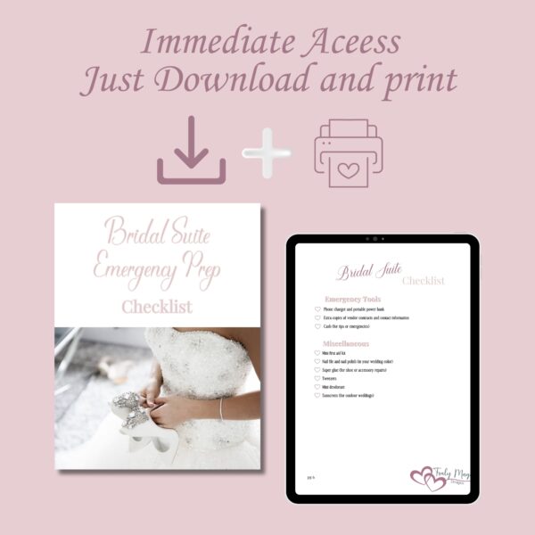 Wedding Bridal Suite Prep Checklist Emergency Wedding Day Prep - Image 4